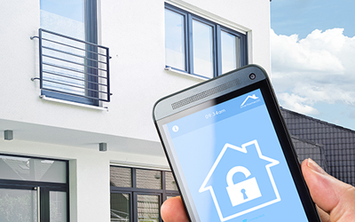 Controlling a Home Security System with a Smartphone